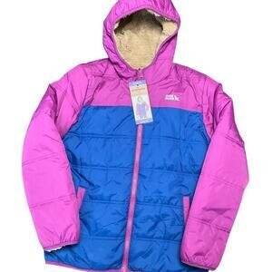 Eddie Bauer Girl's Reversible Jacket Magenta Size Large NWT